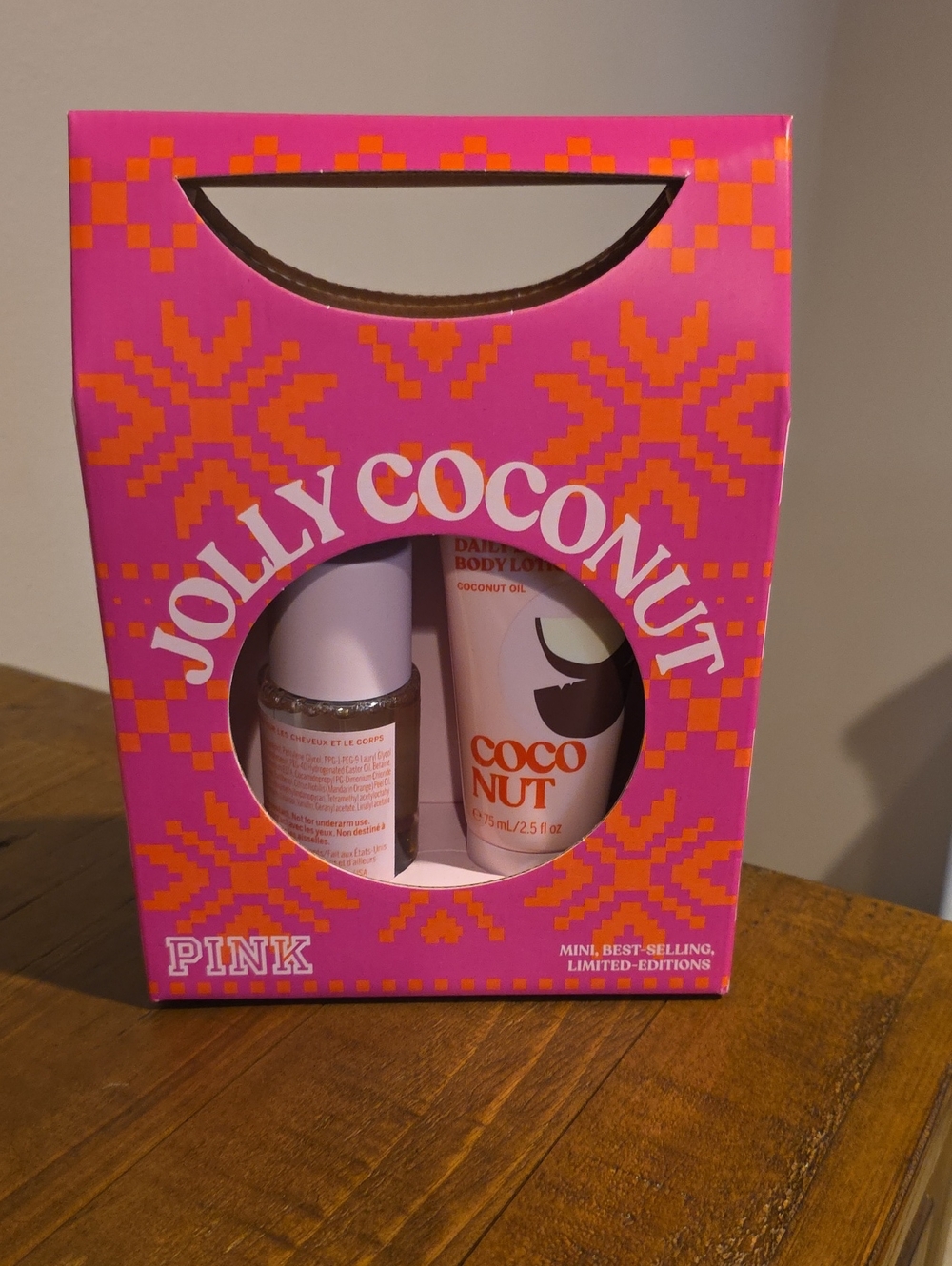 PINK Victoria's Secret Jolly Coconut Body Care Gift Set